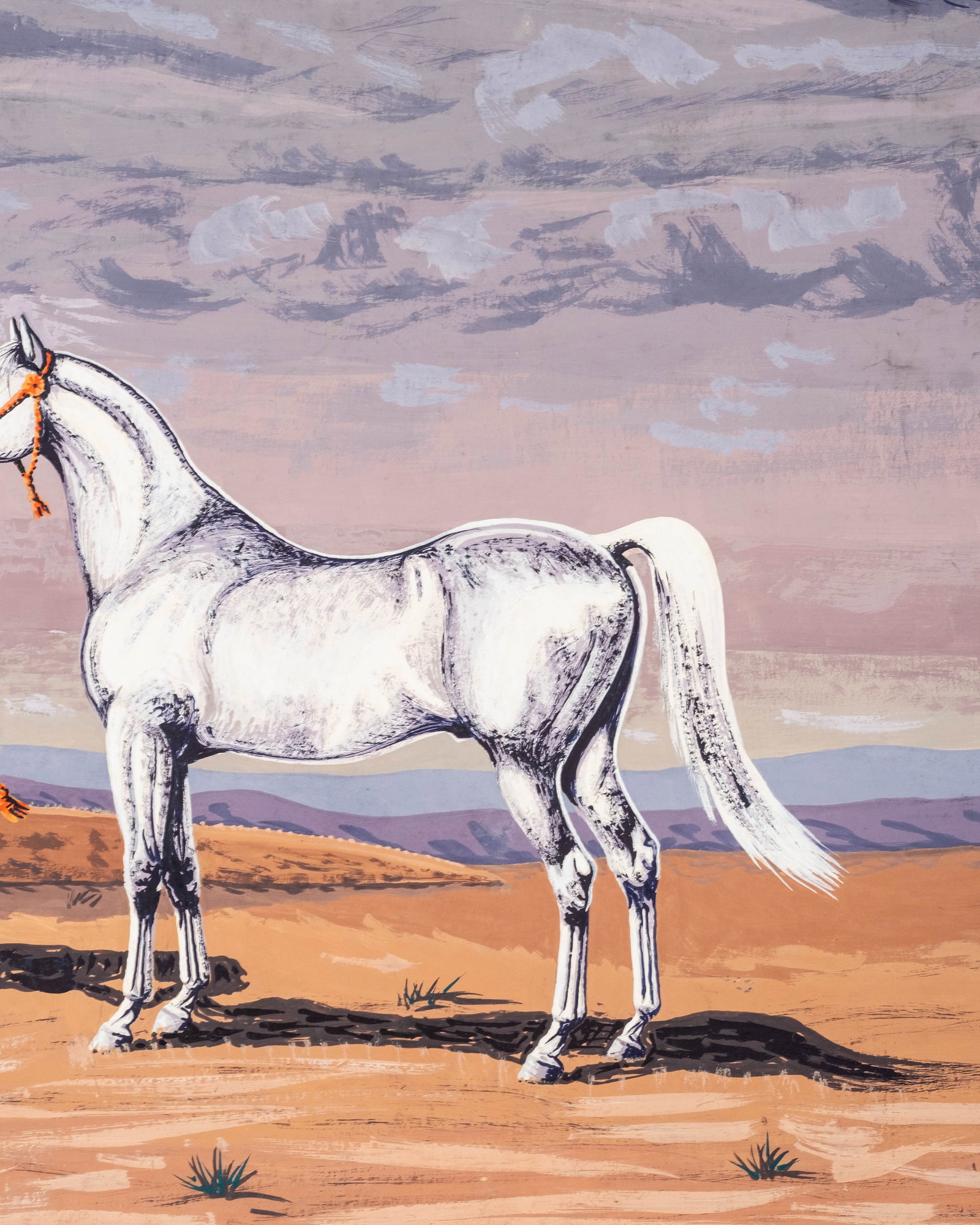 No Reserve: William Patton Brown Monogrammed Mid-Century Painting, Possibly Lawrence of Arabia - 6