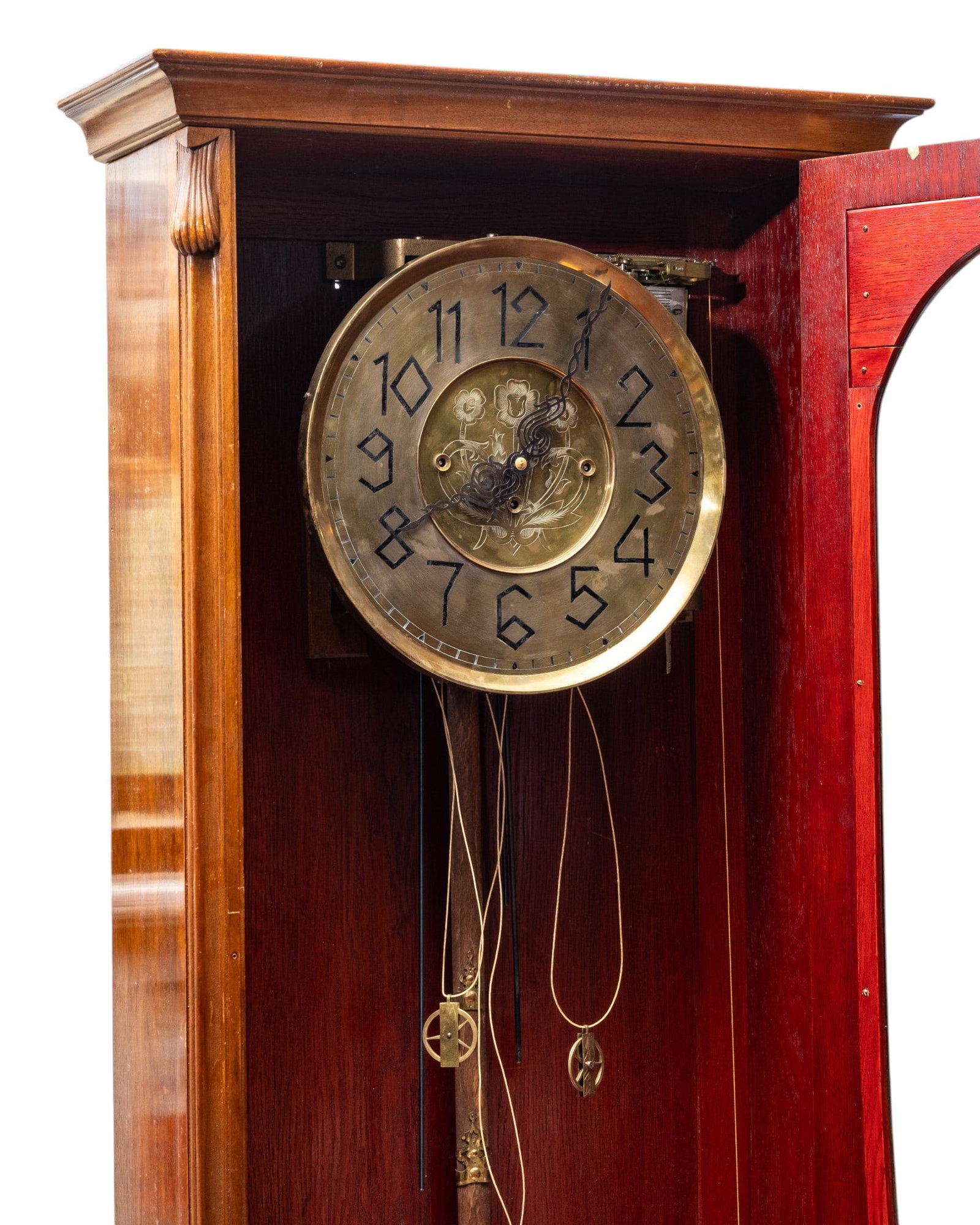 Art Nouveau Jugendstil Tall Case Clock, Circa 1900 - 3