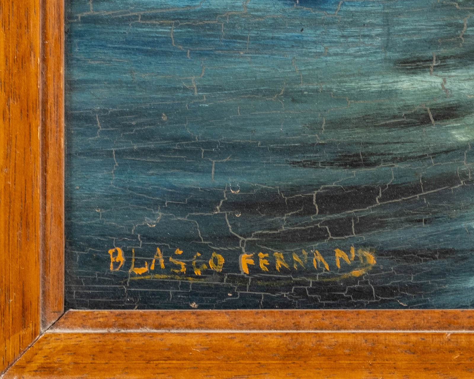 No Reserve: Blasco Fernand, Signed SS Normandie Ocean Liner Painting - 4