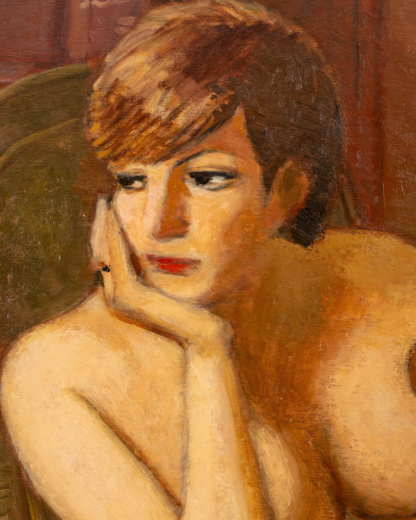 Jacques Van Melkebeke ‘Christiane’ Signed Painting, 1972 - 5