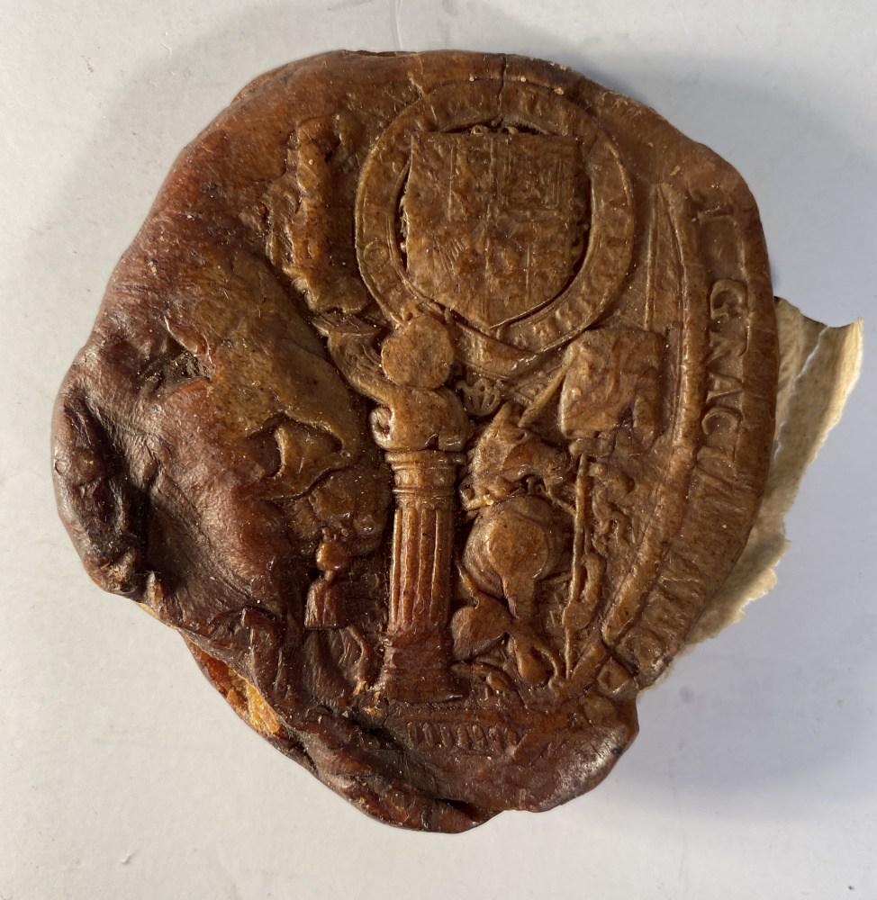 Early Royal Wax Seal of Scotland (1 of 2)