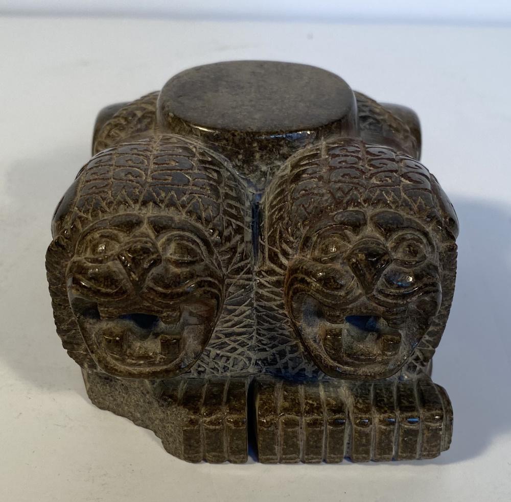 Carved Stone Twin Lions (1 of 3)