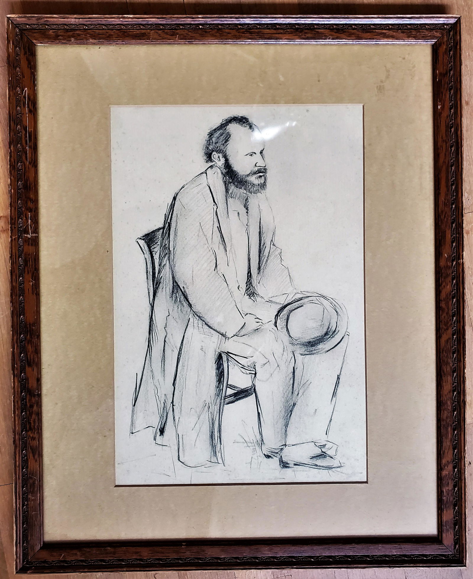 Original Drawing of a 19 th  Century Man (1 of 2)