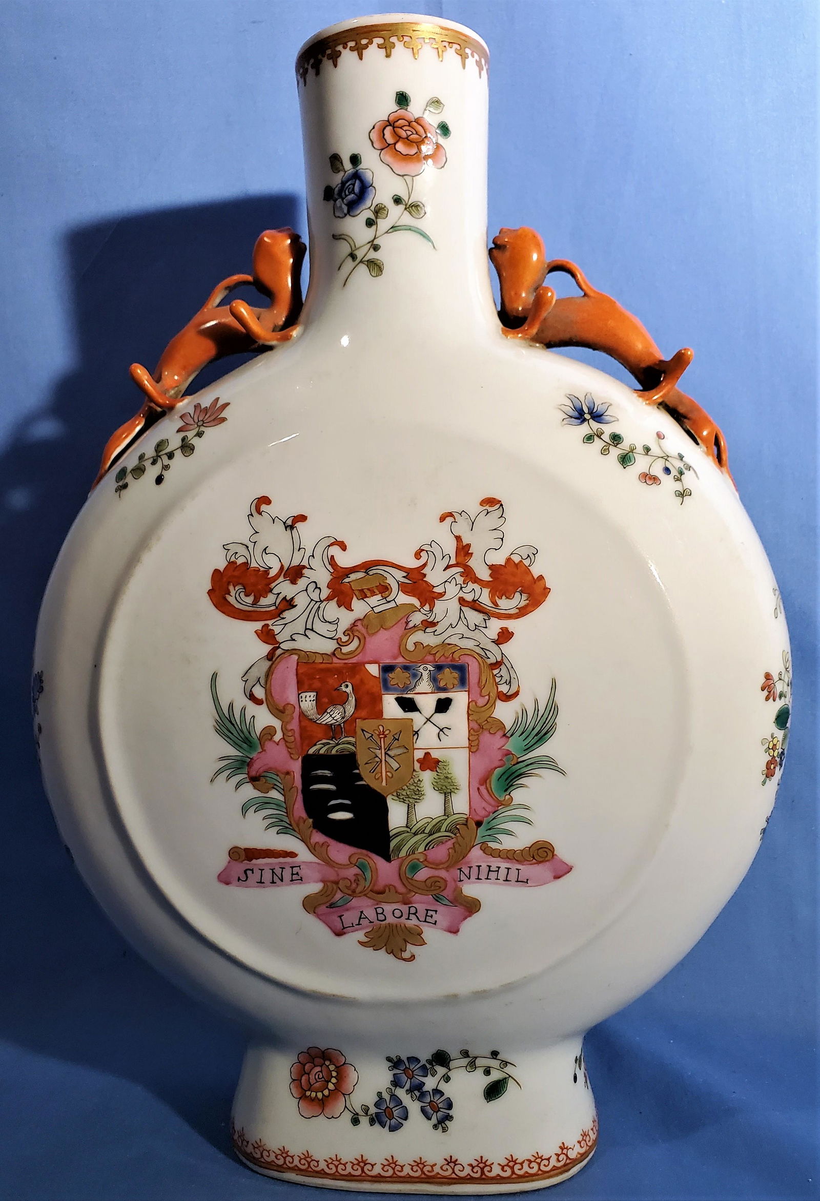 Chinese or Samson Porcelain Flask with Heraldry (1 of 2)
