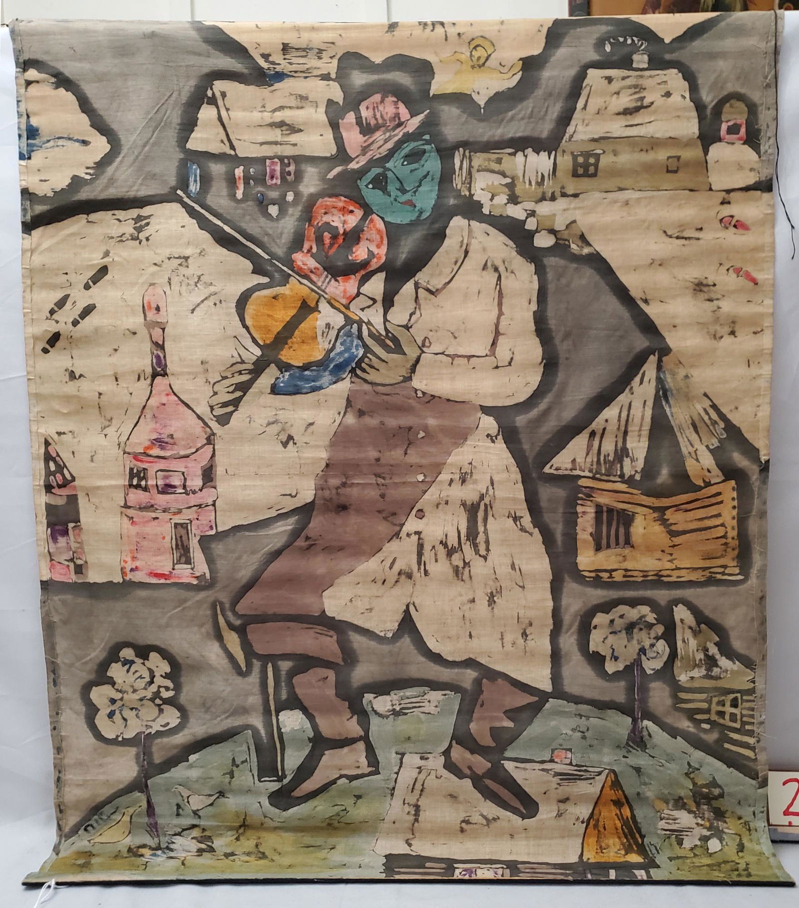 Mark Chagall(?) Textile (1 of 1)