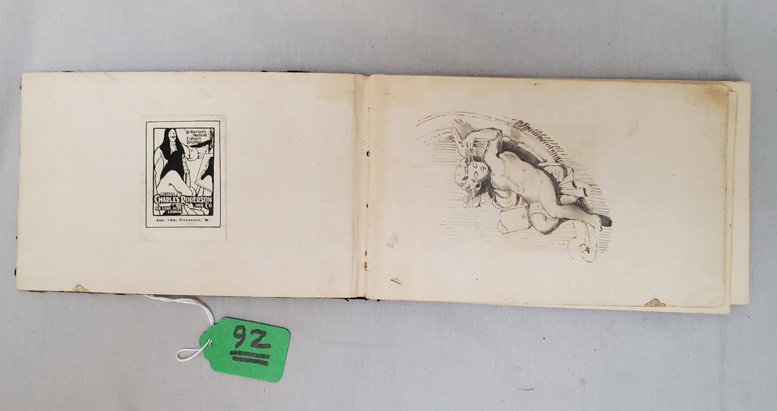 Artist's Sketch Book: An artist sketch book with a series of well-drawn sketches of a visit to Egypt at the end of the 19 th Century with many pencil sketches by the artist and annotations about ancient Egyptian monuments 
