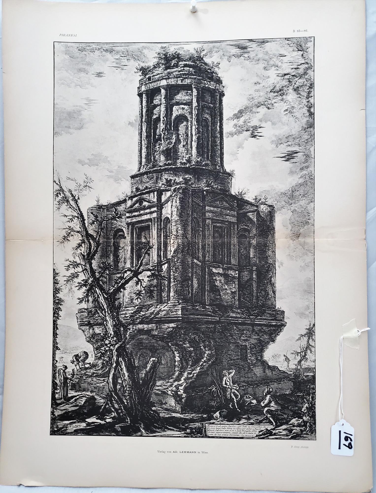 Two Prints of Roman Buildings, after Piranesi (1 of 2)