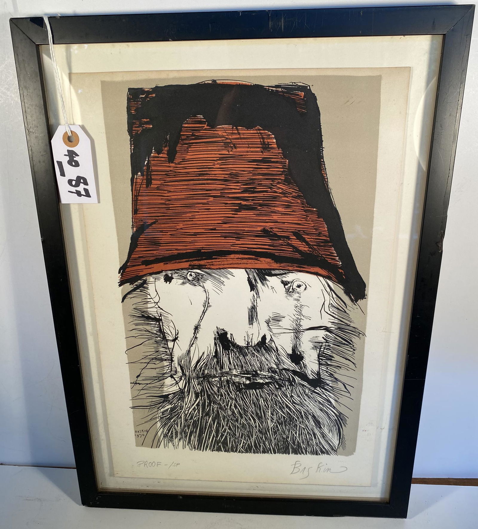 Baskin Lithograph or Woodblock Print (1 of 8)
