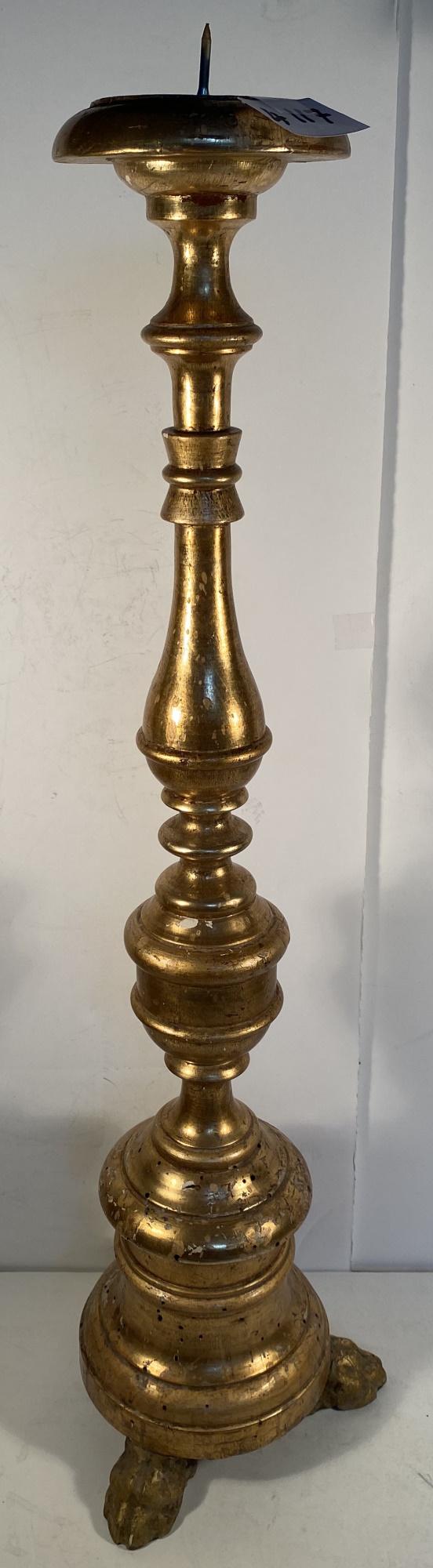 Italian Gilt Wood Candlestick (1 of 5)