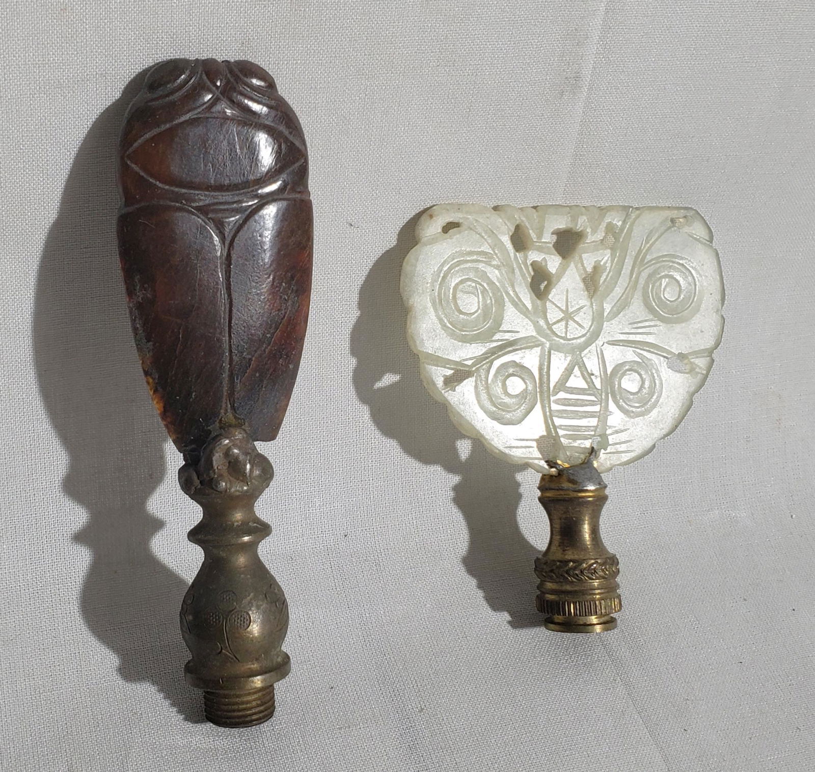 Two Jade Lamp Finials (1 of 2)