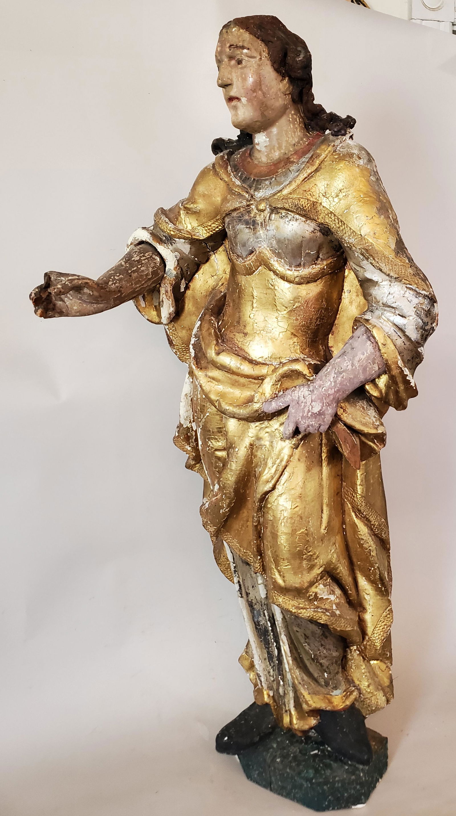 Painted Wood Figure of Young Princess (1 of 6)