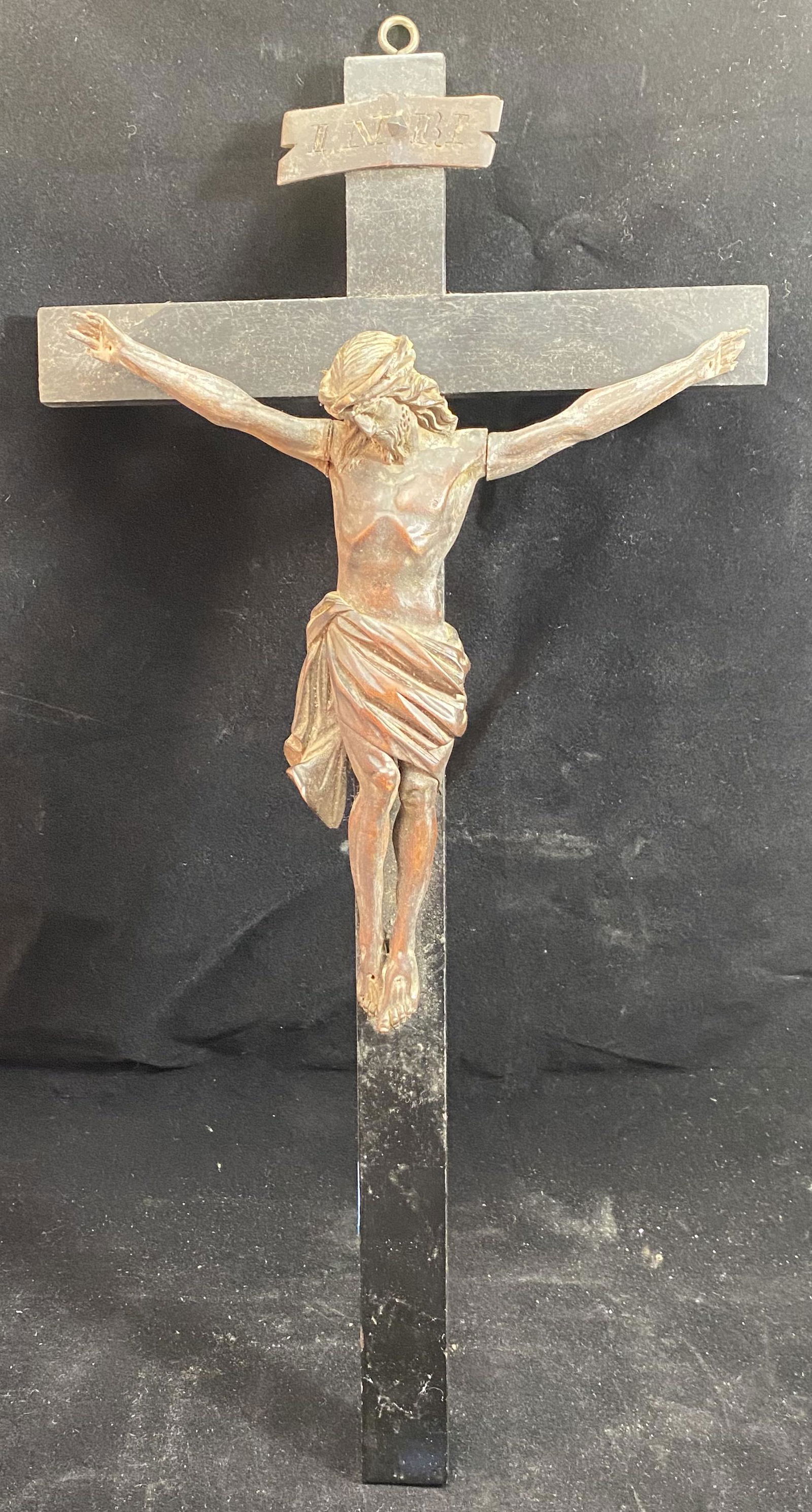 Carved Wood Crucifixion (1 of 4)