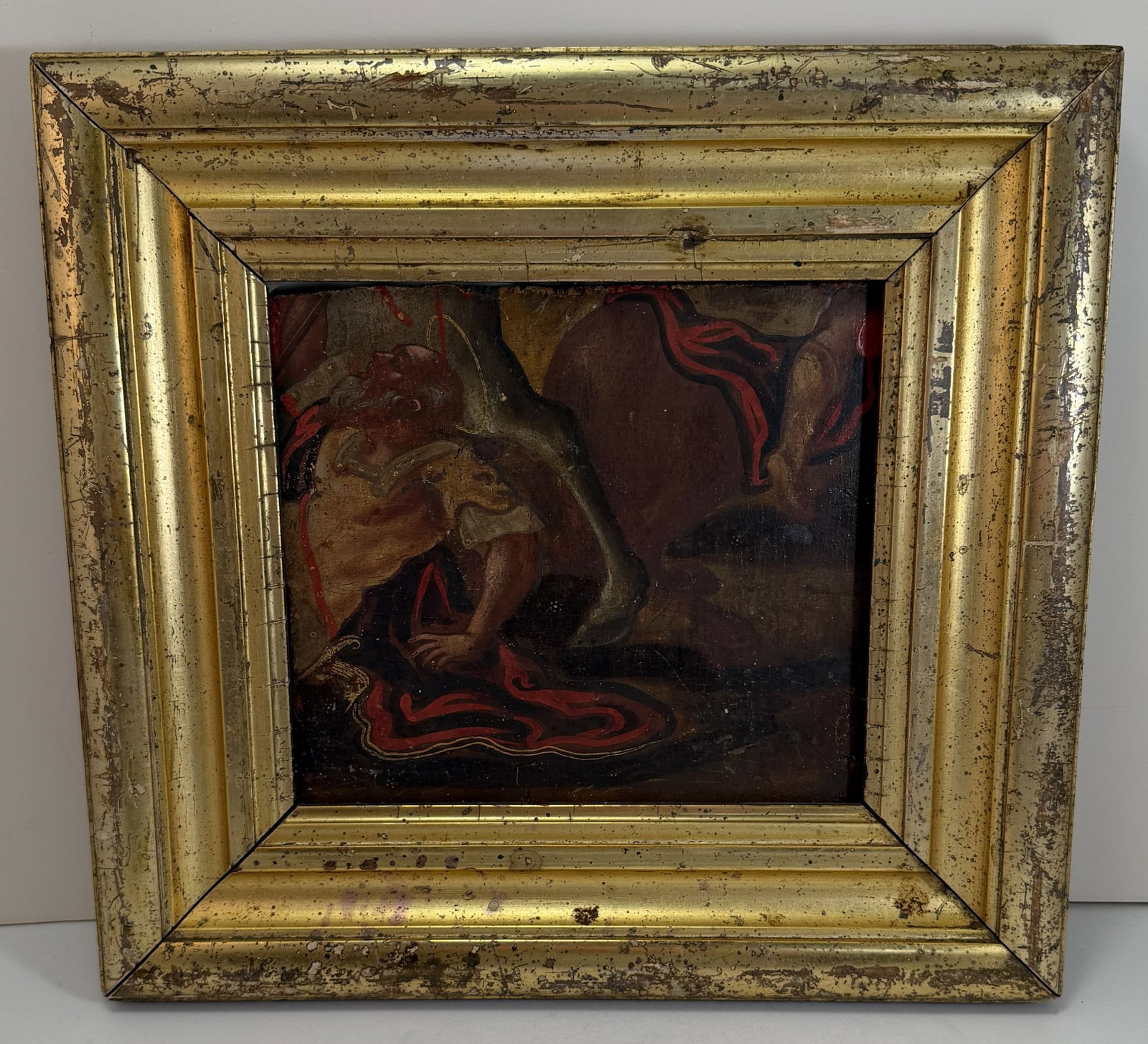 Old Master Painting, Italian School The Conversion of St. Paul, Oil on Panel, probably 16th Century (1 of 3)