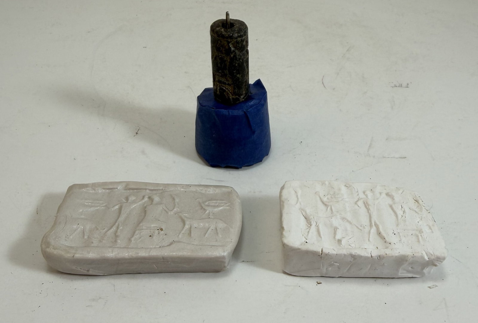 Early Near Eastern Barrel Intaglio Bead, Mesopotamia (1 of 2)