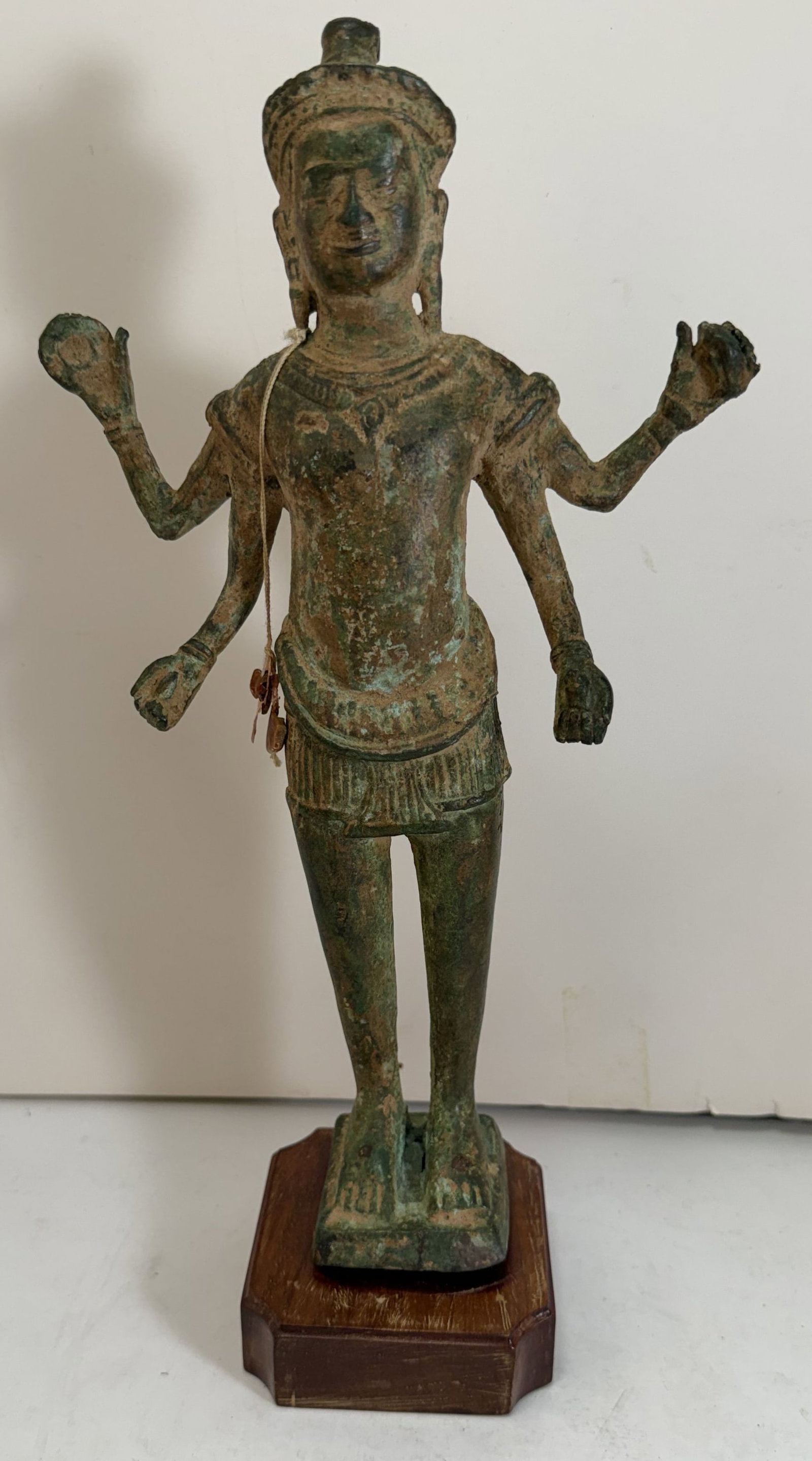 Cambodian Four Armed Bronze Figure of an Immortal (1 of 5)