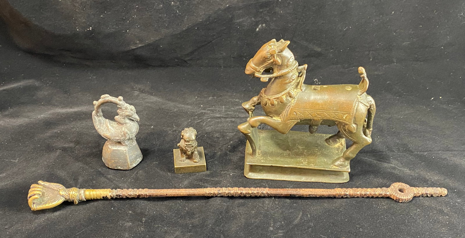 Lot of Four Asian Decorative Metal Items (1 of 8)