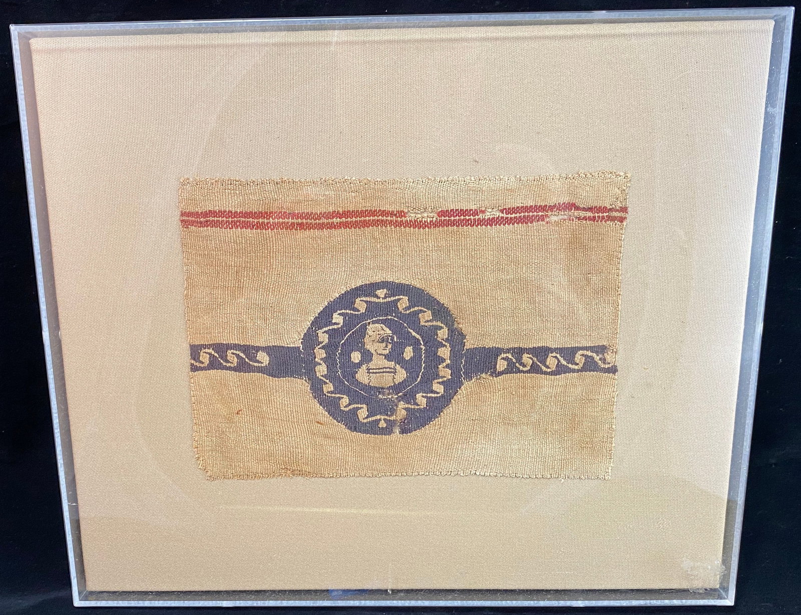 Ancient Egyptian Coptic Textile, Roman Period 3rd/4th C AD (1 of 2)