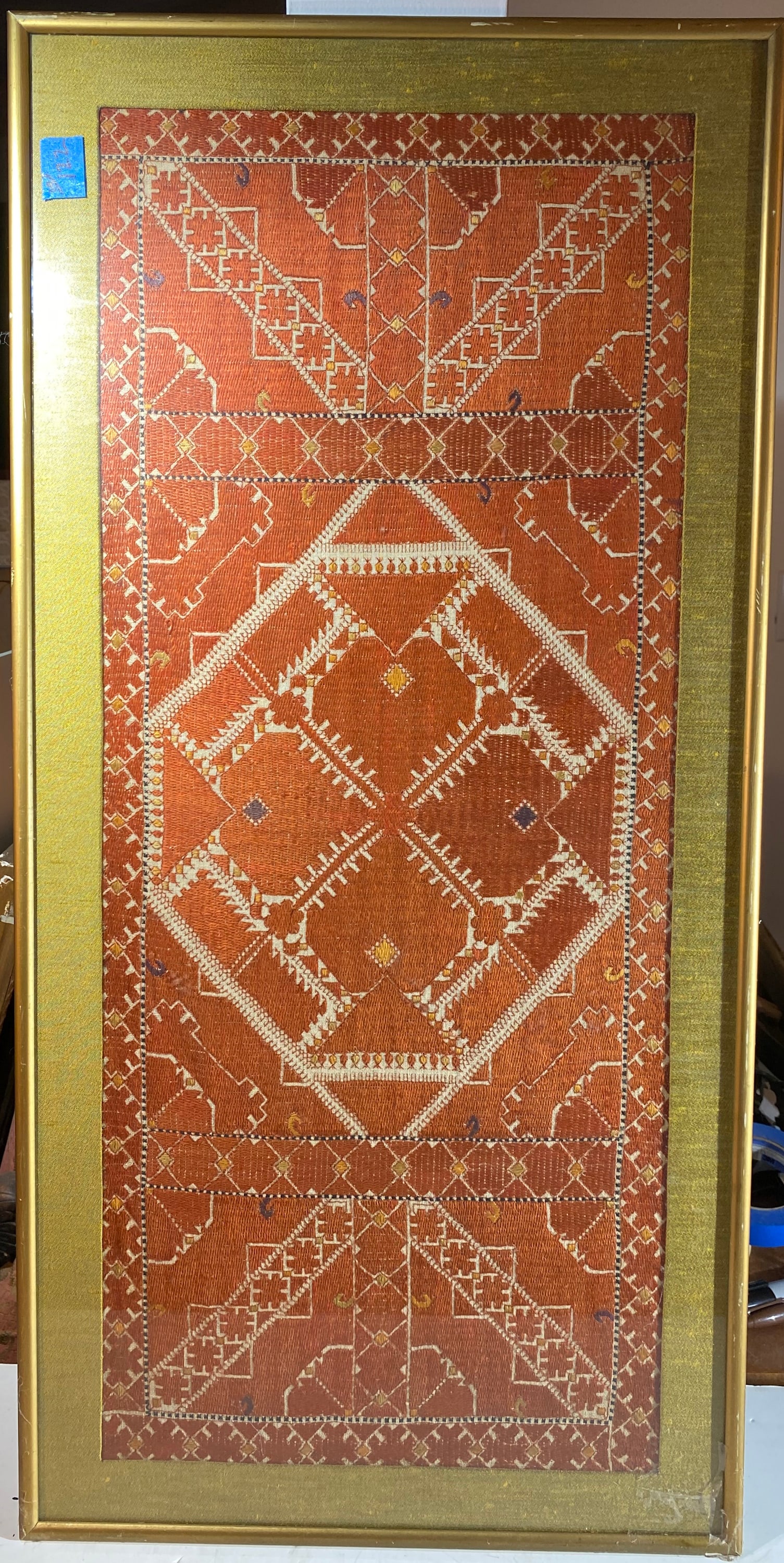 Early Indian Textile, 18th Century or earlier: Framed