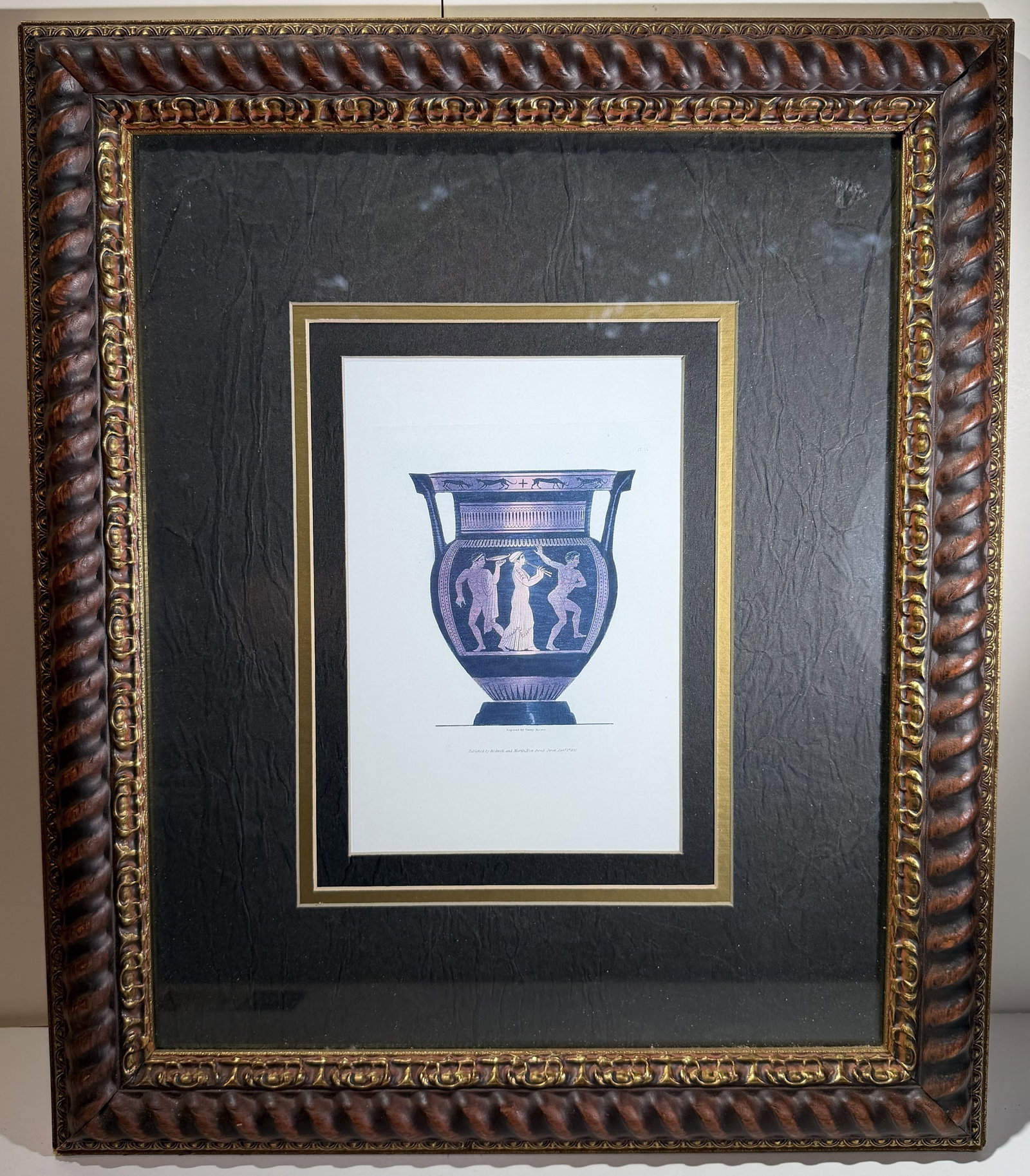 Pair of Framed Decorative Prints of Ancient Greek Vases (1 of 6)