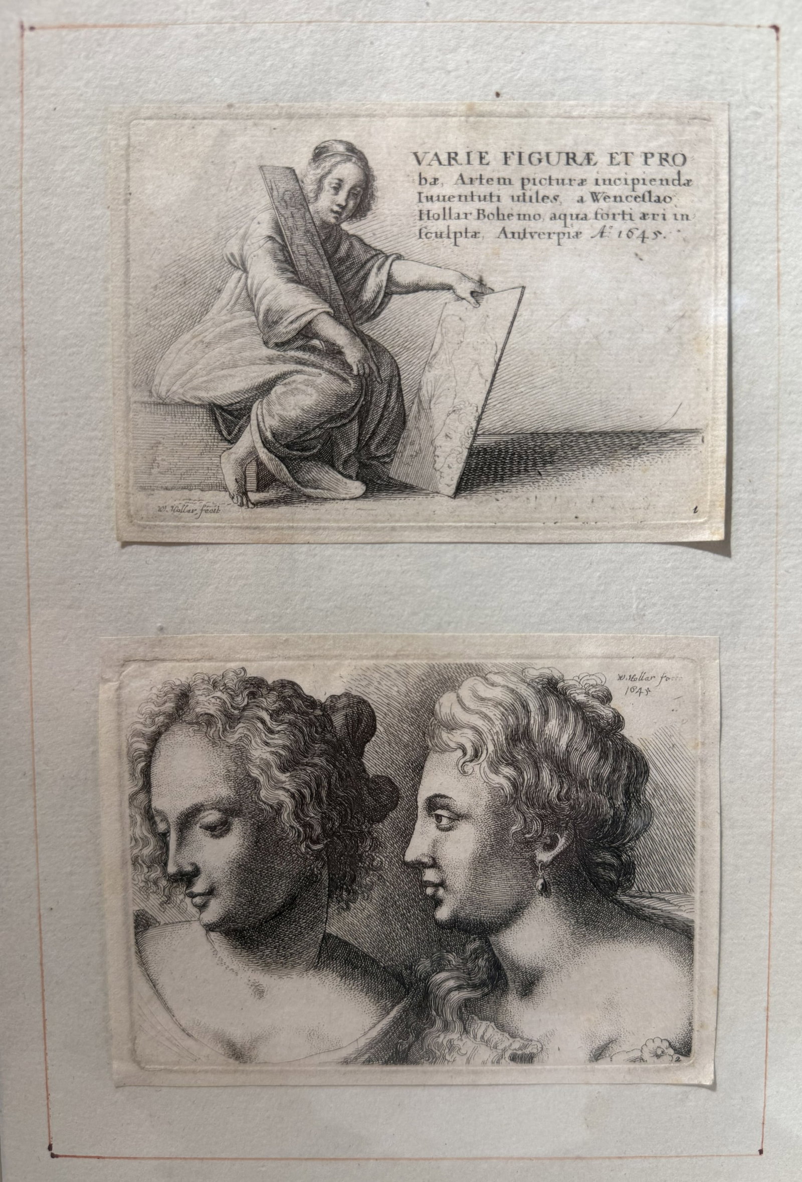 Two European Etchings, dated 1645 - 2