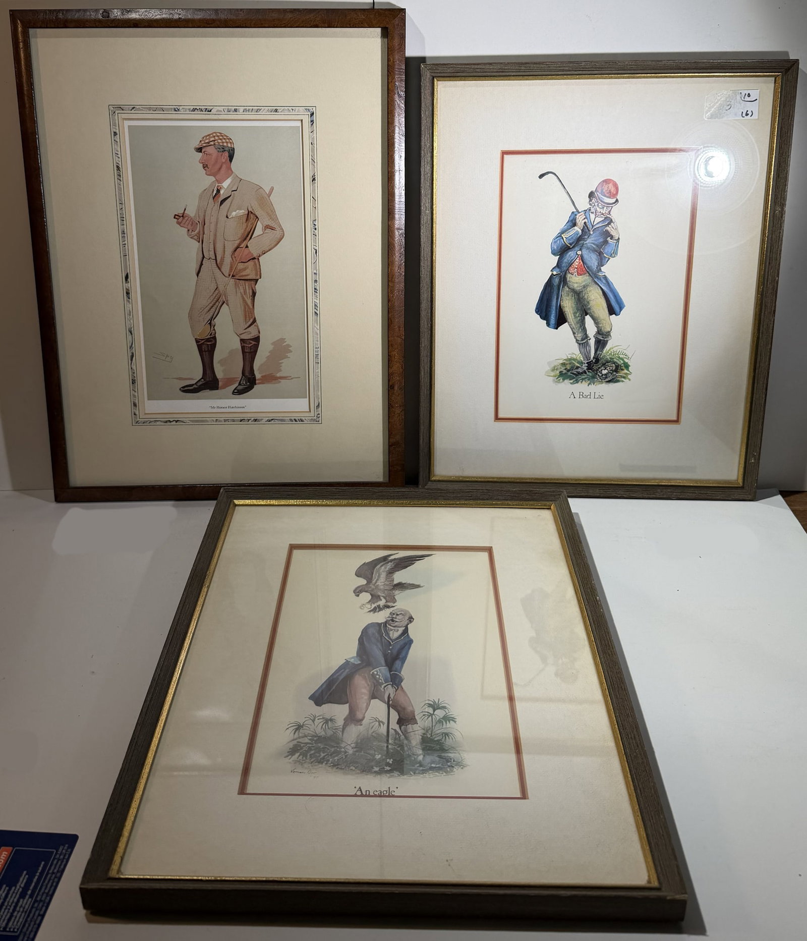Golfing Memorabilia, Three Prints Relating to Golfing (1 of 7)
