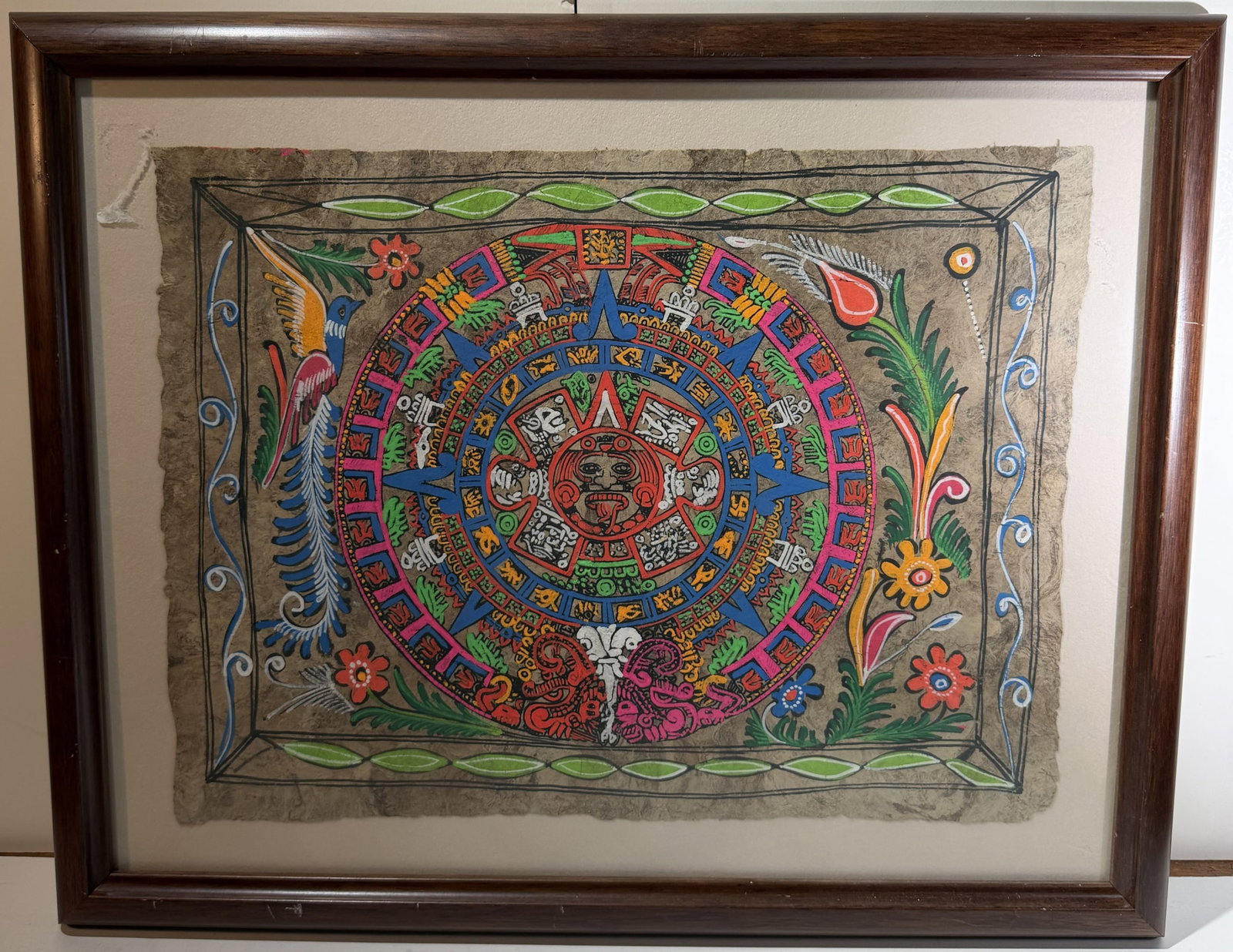 Aztec Hand Painted Calendar - 2