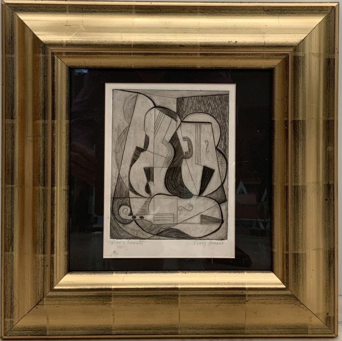 TERRY HAASS, Violin Sonata, Engraving on paper (1 of 1)