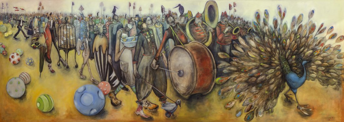 NATASHA TUROVSKY, Procession, print on canvas (1 of 1)