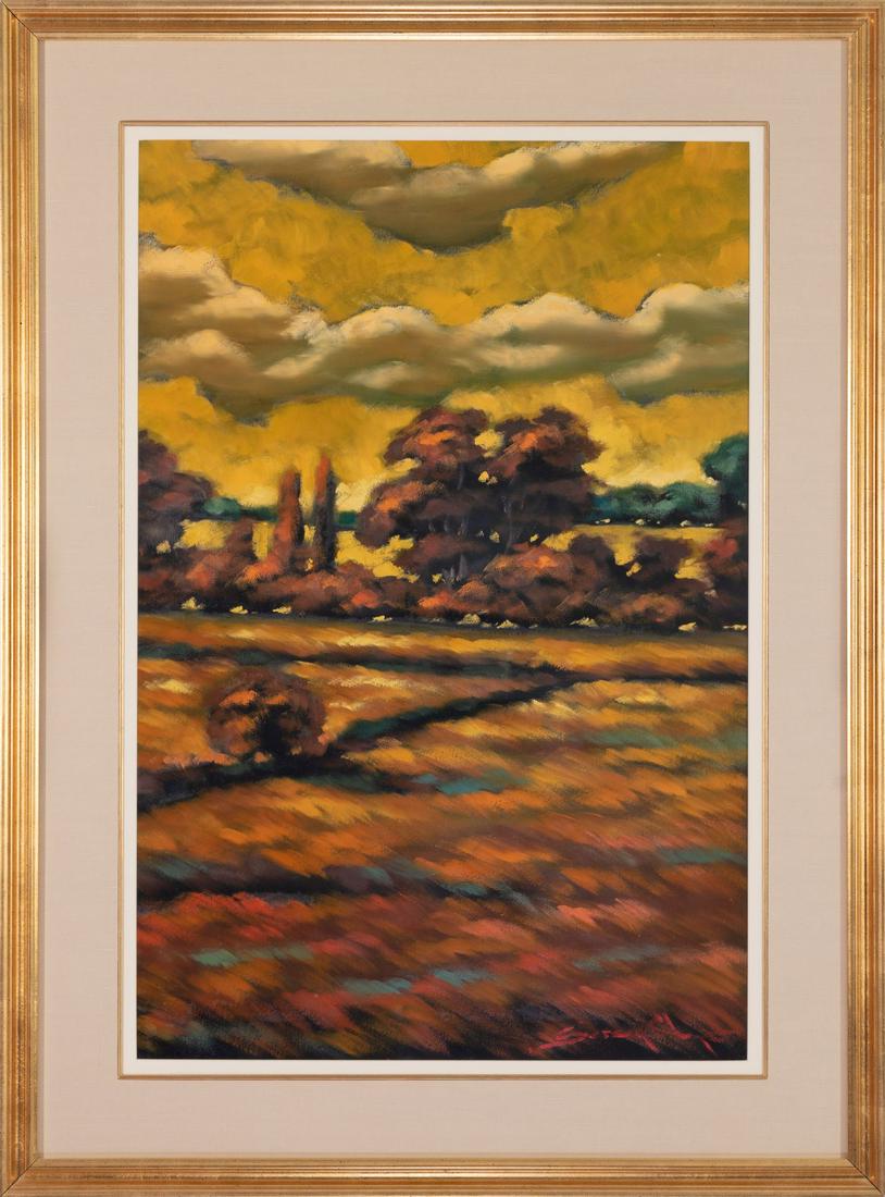 Sergey Cherep: DESTINY I, oil on board: This is an oil painting on board. Sergey Cherep is a Russian Classically trained artist, thaat paints oil paintings in gright colors and bold confident strokes. He has been described as the Next Van G