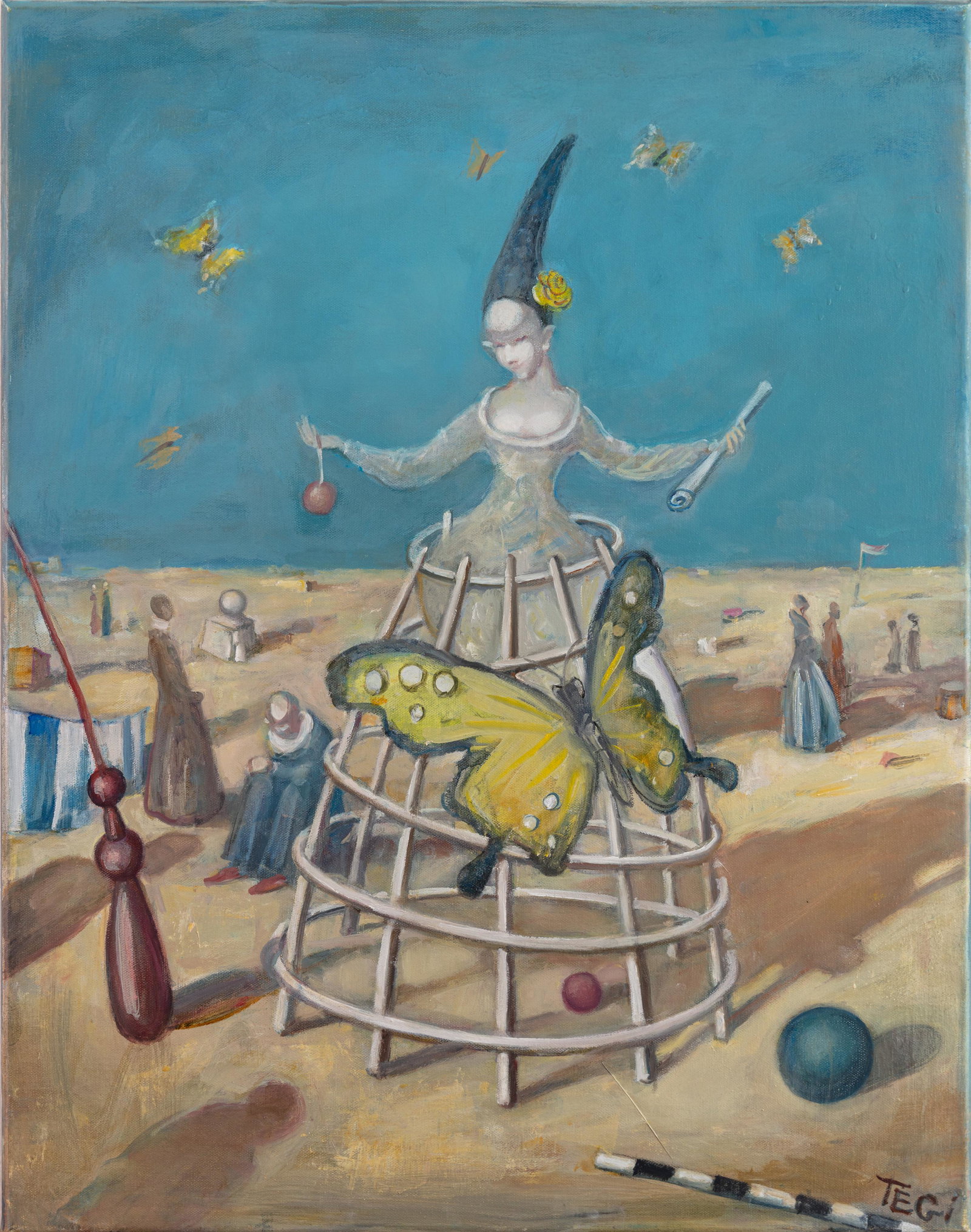 TEGI BARSEGIAN, Mariposa, oil on canvas (1 of 1)