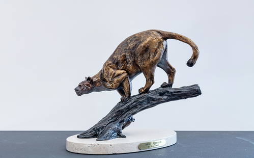 Ben Foster: "Silent Approach" edition of 50, #16/50: Medium: Bronze on Marble