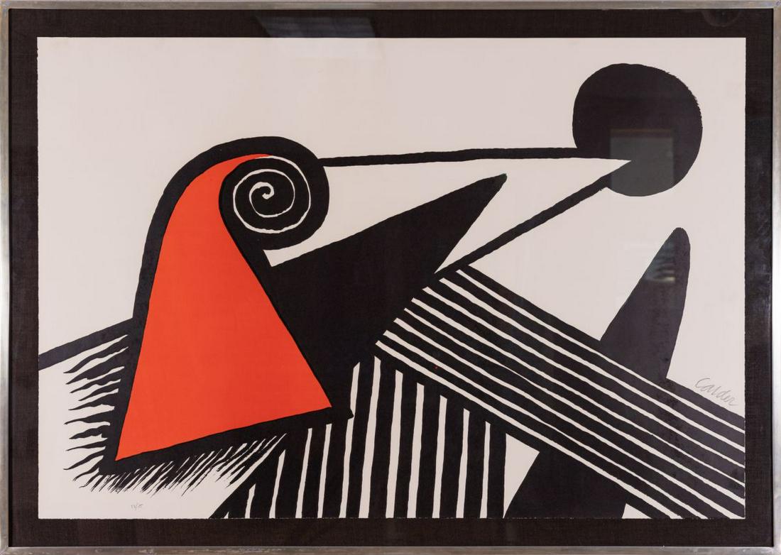 CALDER, Bonnet Phrygient S/N Lithograph (1 of 3)