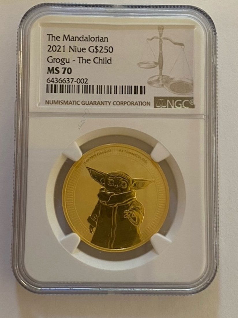 2021 1 OZ GOLD GROGU - THE CHILD PERFECT MS70 (1 of 4)