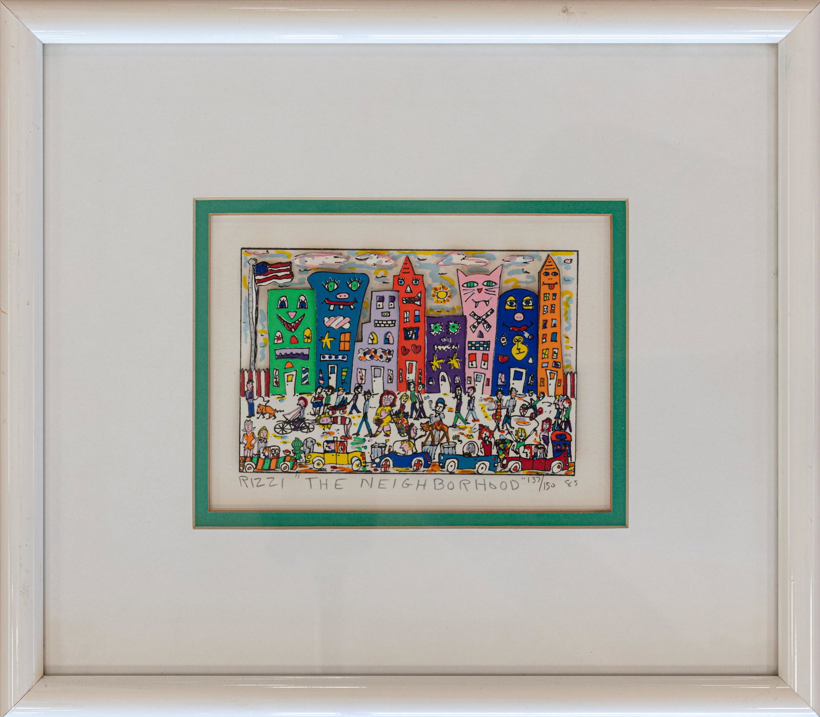 JAMES RIZZI, The Neigborhood, Construction Lithograph (1 of 2)