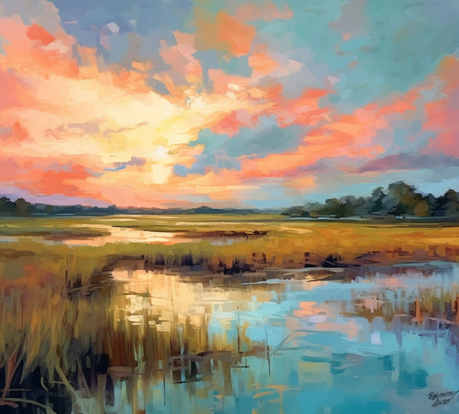 YASEMEN ASAD, Landscape, print on canvas (1 of 1)