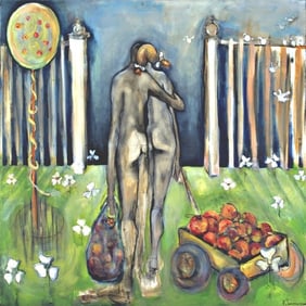 NATASHA TUROVSKY, Expulsion from Paradise, print on canvas