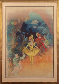 JULES CHERET MUSEE GREVIN, Lithograph on arches 1900