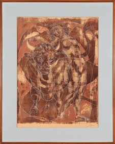 HANS ERNI, HERBST , Stone Lithograph