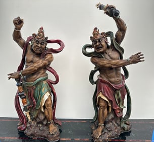 Kumbhakaran VEDIC WARRIOR SCULPTURES, ANCIENT Ceramic