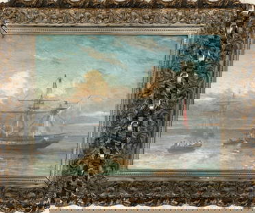 1849 Classic Sea Oil Painting on Wood: This is a rare classical painting with signature that is hard to decipher.similar to artists; Tim Thompson, Francois Pierre Barry, H. Adami - Segelschiff. Please help us identify the author, we have e