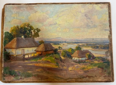 VASYL V KRYCHEVSKY , watercolor on paper