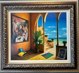 ORLANDO QUIVEDO, Ocean View, oil on canvas