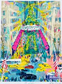 LeRoy Neiman View From Saks Hand Signed Serigraph Framed