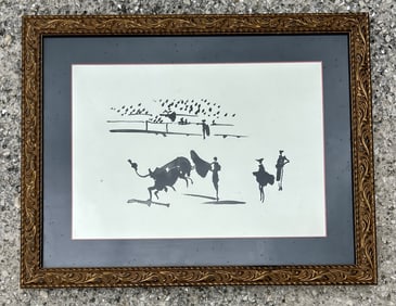 "The Stab" 1957 Pablo Picasso Bull Fighting Image 2
