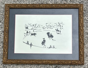 "The Stab" 1957 Pablo Picasso Bull Fighting Image 3