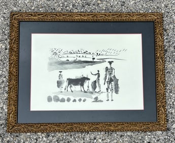 "The Stab" 1957 Pablo Picasso Bull Fighting Image 4