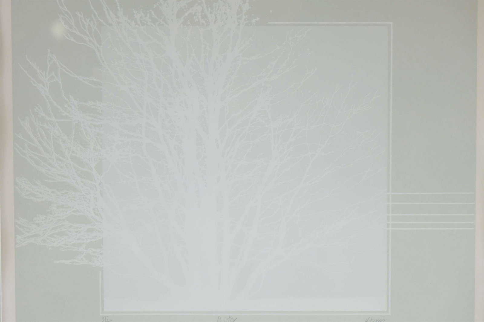 Winter, Lithograph, Signed - 2