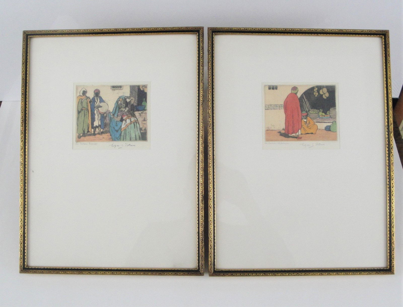 Edgar L. Pattison (British, 1872 – 1950) Pair of (1 of 12)