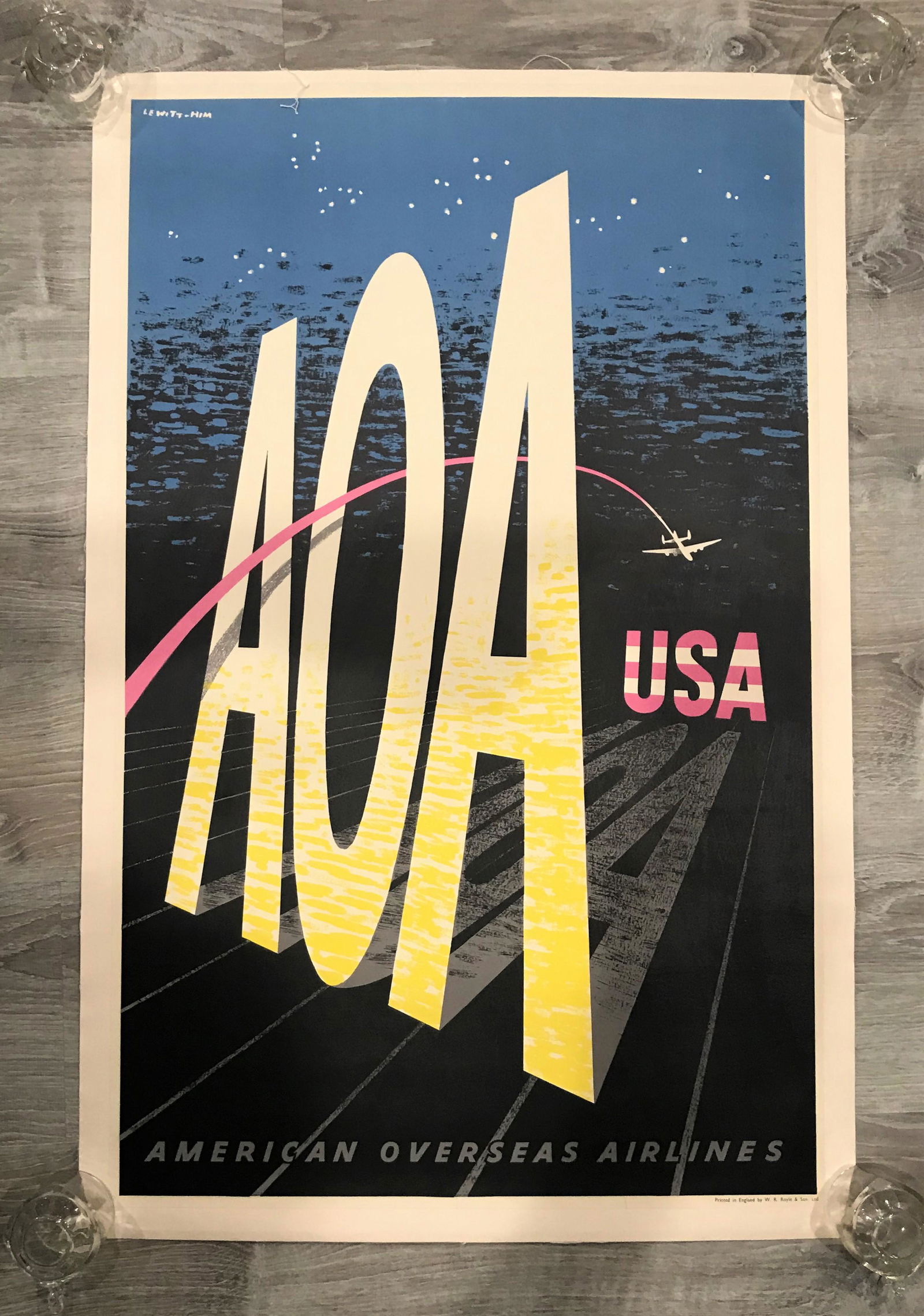 Lewitt-Him - AOA USA Advertising Poster, c. 1948. (1 of 5)