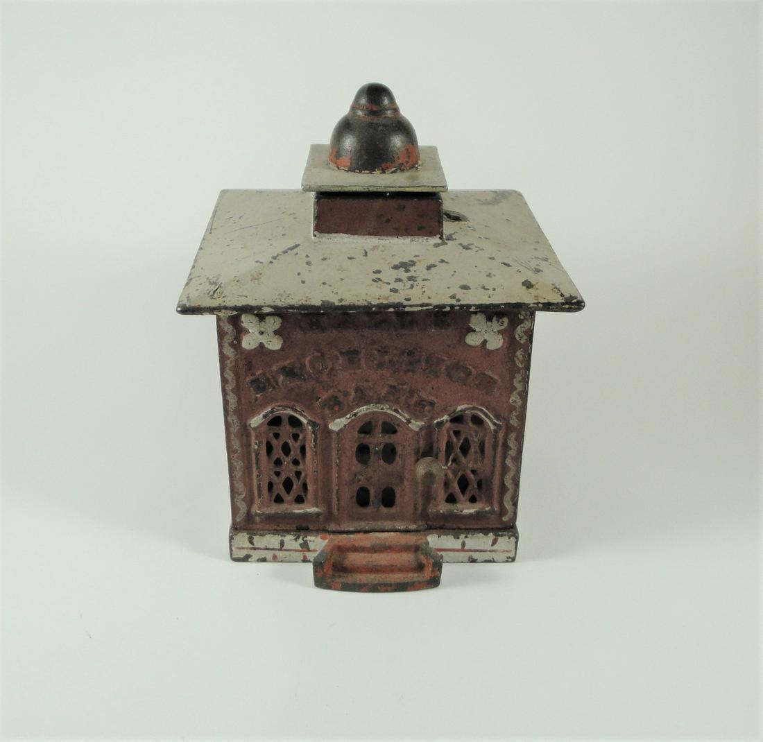 Hall’s Excelsior Cast Iron Mechanical Bank. (1 of 6)